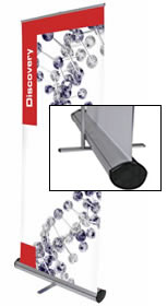 Details zu Rollup-Display "Discovery" inkl. Bannerdruck
