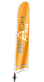 Details zu Beachflag Lang 4 inkl. Fahnendruck