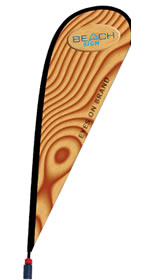 Details zu Beachflag Diagonal 1 inkl. Fahnendruck