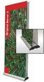 Details zu Rollup-Display "Original3 Double" inkl. Bannerdruck