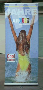 Rollup-Banner "Cool Budget 1" Ersatzbahn (Rolldisplay-Ersatzgrafikbahnen)