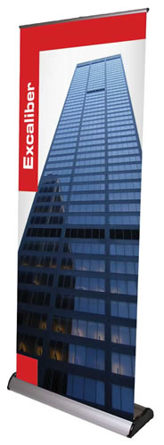 Rollup-Display "Excaliber II Double" inkl. Bannerdruck (Rollups)