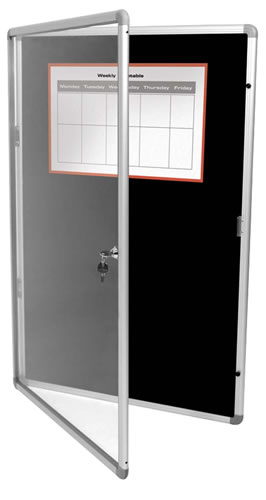 Notiz-Board, verschlie�bar (Rahmen und Plakatstaender)