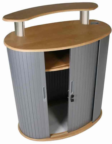 Messetheke "Oval Wrap" (Theken und Counter)