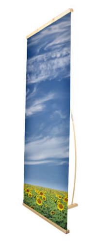 Bannerdisplay "Logik Pine" inkl. Bannerdruck (Bannerdisplays)