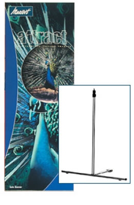Bannerdisplay "Solo 1" mit Teleskopstange inkl. Bannerdruck (Bannerdisplays)
