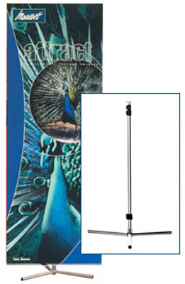 Bannerdisplay "Solo 3" mit Teleskopstange inkl. Bannerdruck (Bannerdisplays)