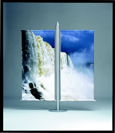 Vario D2 Textildisplay inkl. Fahnendruck (Bannerdisplays)