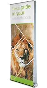 Details zu Rollup-Display "Cruz Double" inkl. Bannerdruck