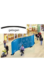 Details zu Bannerdisplay-Wand "Stage gebogen"