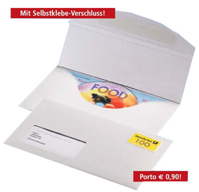 CD-Umschl�ge selbstklebend mit Fenster (Versandverpackung)