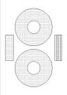 Details zu: 2 CD-Etiketten A4-Blatt 118mm transparent (CD-Etiketten Standard)