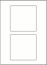 2 transparente Etiketten 118x118mm f�r Metallboxen (CD-Boxen Metall)