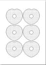 CD-Etikett Herzform SuperGloss - 600 St�ck (CD-Etiketten 8cm Mini)