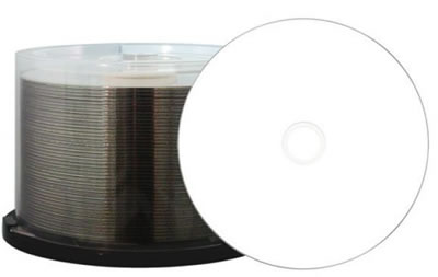 Aqualock DVD-Rohlinge - bedruckbar/inkjet printable weiss - DVD-R 4,7GB - semigloss wasserabweisend (DVD-Rohlinge bedruckbar)