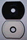 zum Shop: Karten CD-R halbrund - 57MB - weiss Inkjet bedruckbar (Farbe: schwarz) (CD-Rohlinge farbig)