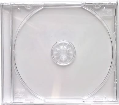 CD-Jewelcase mit transparentem Tray (CD-Huellen Jewel Case)