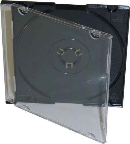 CD-Slimcase f�r Mini-CD-R - schwarz (CD-Boxen 8cm Mini)