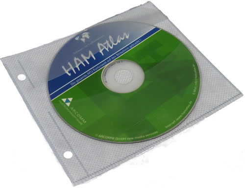 CD/DVD-Archiv-Einzeltasche mit Lochung f�r PP 80mm Box - weiss (CD-Boxen 8cm Mini)