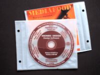 CD/DVD-Archiv-Einzeltasche mit Lochung - weiss (Archivtaschen)