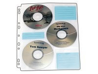 10 St�ck Vario CD/DVD Ringbuch Einlagen f�r 60 Discs (Archivtaschen)