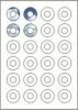 CD-Innenring-Etiketten Inkjet/Laser - 240 St�ck (CD-Innenringe)