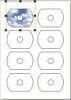 CD-Etiketten halbrund 78x54mm SuperGloss - 800 St�ck 