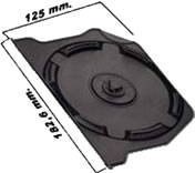 Details zu: Tray f�r Freestyle Box f�r 1 Disk (schwarz) (CD-Boxen DVD-Standard)