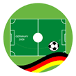 Aktions-CD/DVD 8cm Fu�ball 2006 Motiv "Spielfeld"