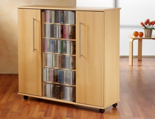 CD/DVD-Sideboard VCM Luxor f�r 900 CDs oder 390 DVDs (CD-Sideboards)