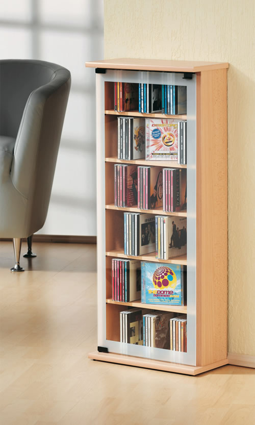 CD-Turm VCM Classic f�r 150 CDs oder 65 DVDs (CD- und DVD-Moebel)