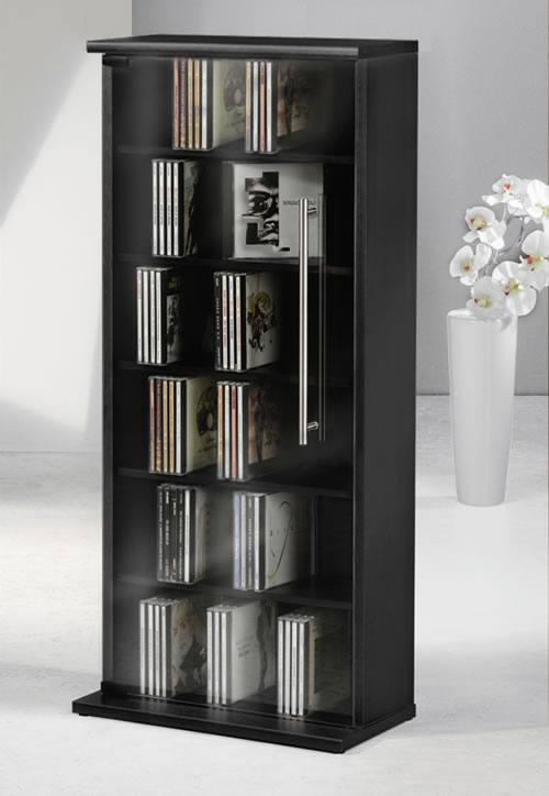 CD-Vitrine VCM Marino f�r 150 CDs oder 65 DVDs (CD-Tuerme 100-300)