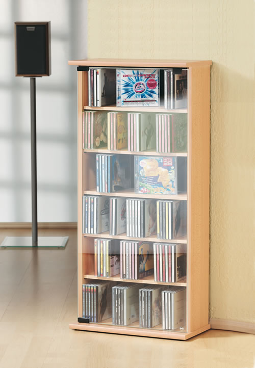 CD-Turm VCM Vetro f�r 150 CDs oder 65 DVDs (CD- und DVD-Moebel)
