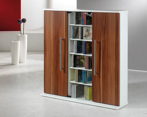 CD-Schrank VCM Santo f�r 450 CDs oder 195 DVDs (CD-Tuerme 300-500)