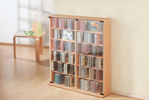 CD-Turm VCM Roma f�r 300 CDs oder 130 DVDs (CD- und DVD-Moebel)