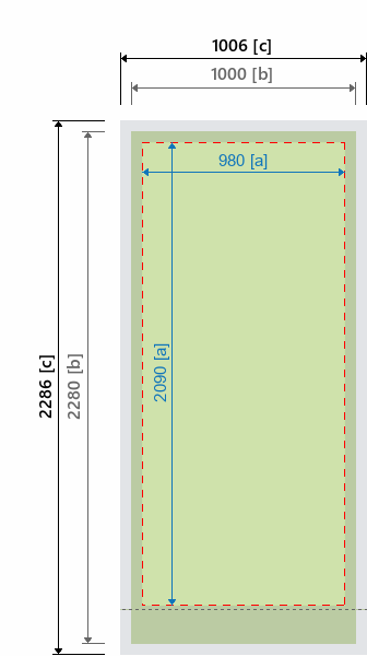 Grafikmasse f&uuml;r 100210 Rollup-System "Barracuda" :