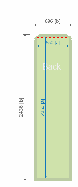 Grafikmasse f&uuml;r 115331 Bannerdisplay Formulate "Monolith" :