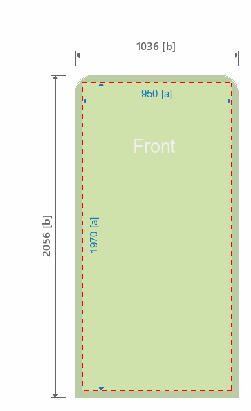 Grafikmasse f&uuml;r 115381 Bannerdisplay Formulate "Monolith" :