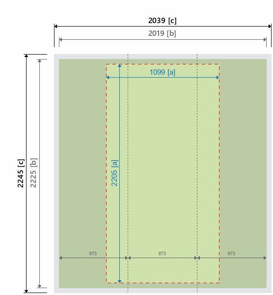 Grafikmasse f&uuml;r 120901 Faltdisplay "Evolution Xpress" :