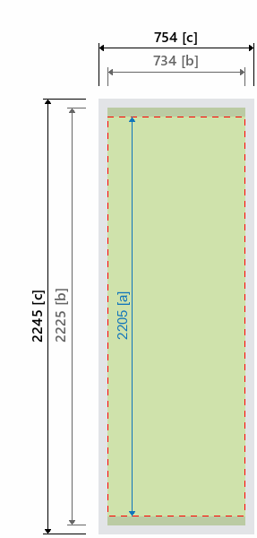 Grafikmasse f&uuml;r 120905 Neudruck für Faltdisplay "Evolution Xpress" :