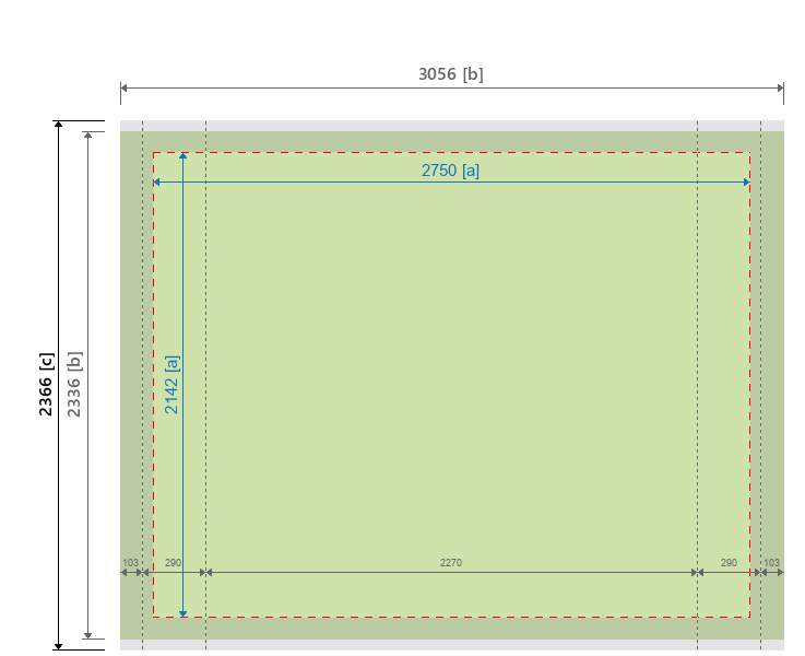 Grafikmasse f&uuml;r 121415 Neudruck für Softimage Fabric "Hop-Up" :