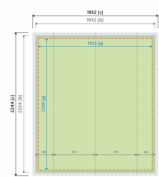 Grafikmasse f&uuml;r 121711 Faltdisplay "Popup Edge" :