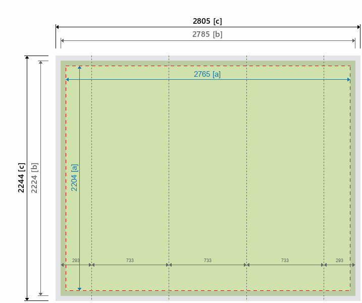 Grafikmasse f&uuml;r 121721 Faltdisplay "Popup Edge" :