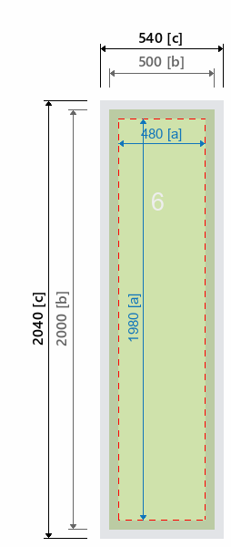 Grafikmasse f&uuml;r 160551 Messewand "VectorStand" :