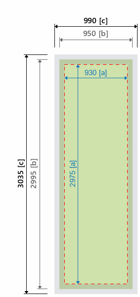 Grafikmasse f&uuml;r 202730 Messewand "Classicframe" :