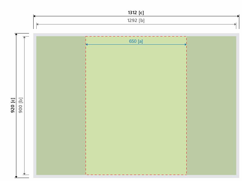 Grafikmasse f&uuml;r 512680 Rundtheke "Graphic" :
