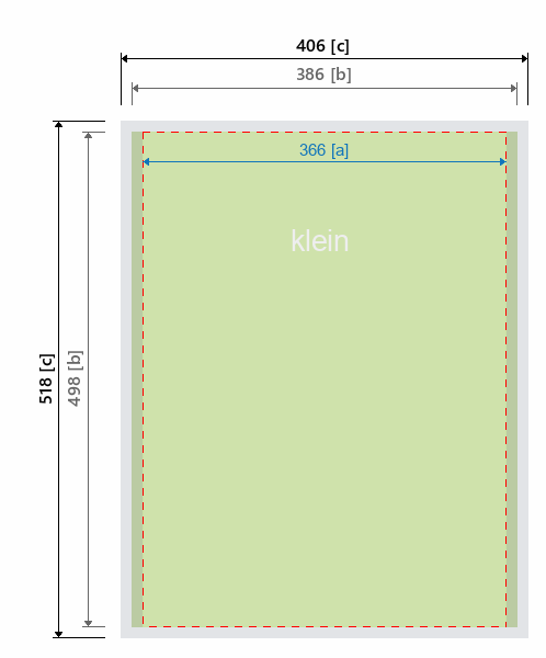Grafikmasse f&uuml;r 513010 Promotiontheke "Pirouet K" :