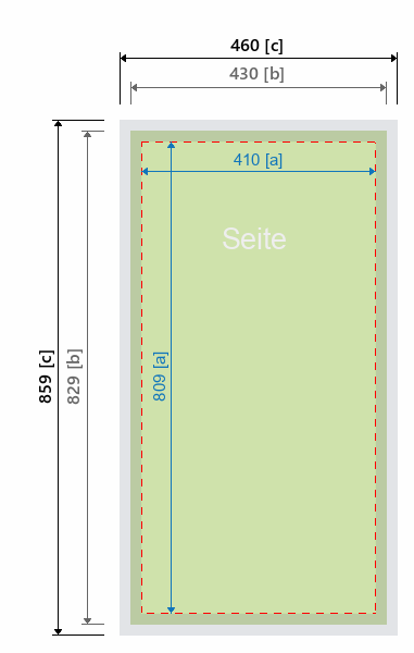 Grafikmasse f&uuml;r 513582 EC-Counter "EC-6" :