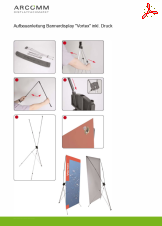 Aufbau Bannerdisplay "Vortex" inkl. Druck