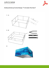 Aufbau Deckenh�nger "Formulate Rechteck"